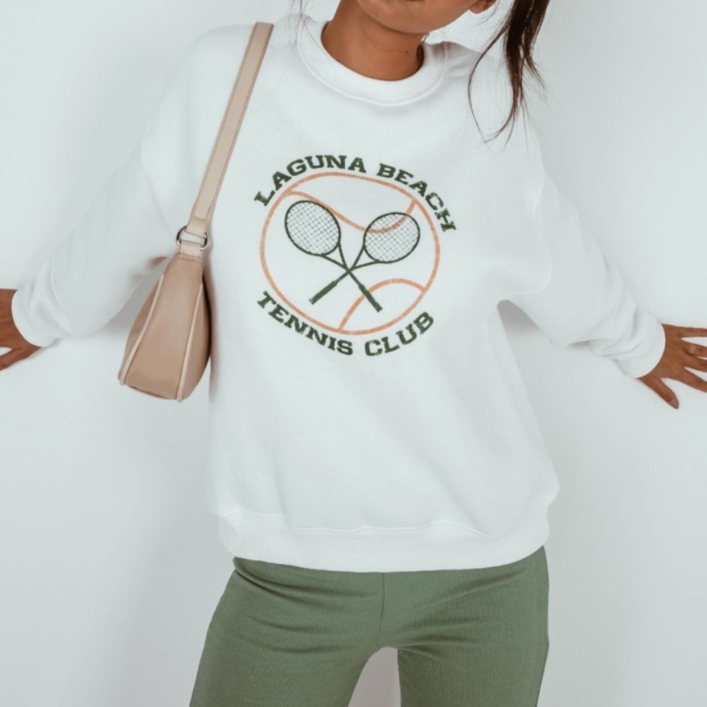 princess polly tennis club crewneck